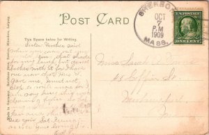 Irving Square, South Framingham MA c1909 Vintage Postcard S43