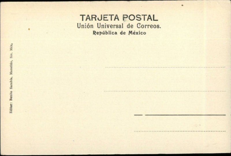 Mazatlan Mexico Cerro de la Neveria c1905 Postcard