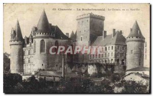 Postcard Old Charente La Rochefoucauld Chateau seen in the North East