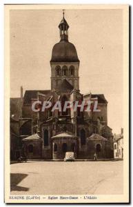 Old Postcard Beaune Eglise Notre Dame The Apse