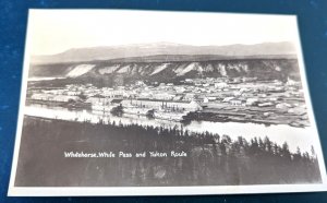 Vintage RPPC Whitehorse/White Pass & Yukon Route Canada from the Sky! $5 RPPC! 