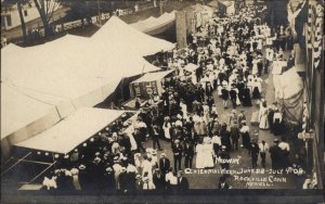 Rockville CT Connecticut Centennial Midway 1908 Real Photo Postcard