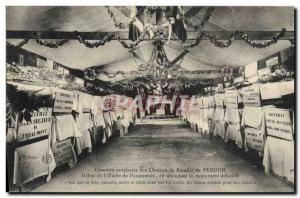 Old Postcard provisional Ossuary Verdun battlefields