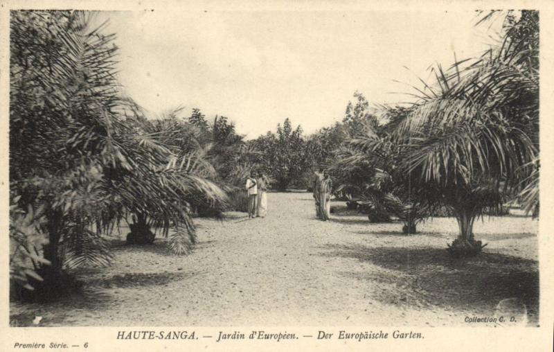 CPA Francais Congo Afrique - Jardin d'Européen (86645)