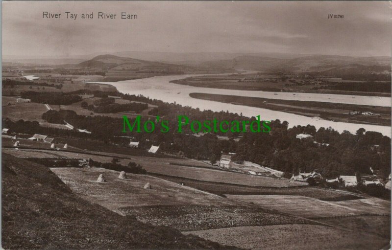 Scotland Postcard - River Tay and River Earn, Perthshire   RS28659