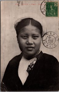 Vietnam Cochinchina Tonkin Hanoi Femme Vintage Postcard 09.62