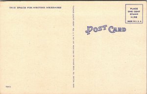 Vtg Large Letter Greetings From Coeur d'Alene Idaho ID Linen Unposted Postcard