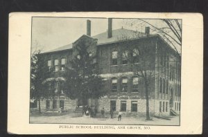 ASH GROVE MISSOURI PUBLIC SCHOOL BUILDING VINTAGE POSTCARD MO. 1908