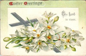 Easter Flowers Cross BIN