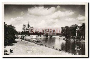 Postcard Old Paris La Cite and Notre Dame