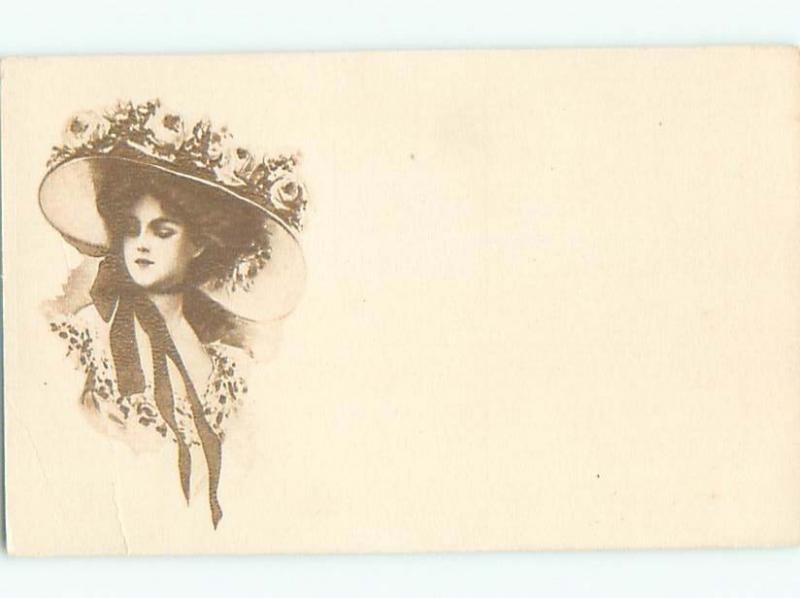 Divided-Back PRETTY WOMAN Risque Interest Postcard AA8018