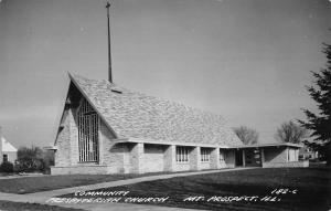 Mt Prospect Illinois Presbyterian Church Real Photo Antique Postcard K72298