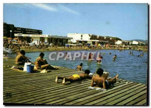 Postcard Modern Belaruc les Bains Herault New Beach with solariums