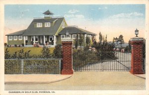 CHAMBERLIN GOLF CLUB Phoebus, Virginia Elizabeth City Co c1920s Vintage Postcard