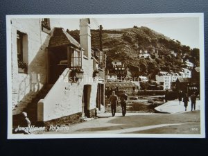 Cornwall POLPERRO & Harbour JEWS HOUSE c1950's RP Postcard by Photo Precision