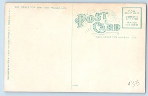 c1910 Post Office Building Dirt Road Trees Saratoga Springs New York NY Postcard