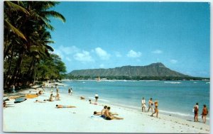 Postcard - Whitesand Waikiki Beach - Honolulu, Hawaii