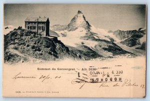 Switzerland Postcard View of Summit of Gornergrat 1900 Posted Antique