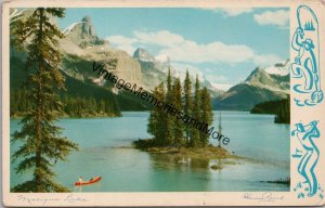 Maligne Lake Jasper National Park Alberta Postcard PC312