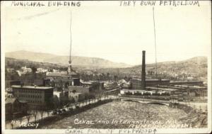 Rumford ME Canal & Mill c1915 Real Photo Postcard