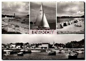 Postcard Modern Benodet The Port and the Beach