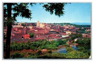 Vintage 1960's Postcard Panoramic View From Madison Heights Lynchburg Virginia