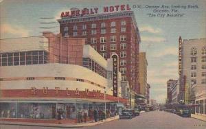 Florida Orlando Orange Avenue Looking North 1952
