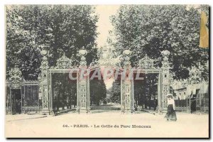 Old Postcard The Paris Grill Parc Monceau