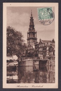 Vintage Postcard Netherlands Amsterdam Zuiderkerk 1918
