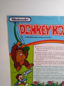 Nintendo Donkey Kong 3 Arcade FLYER Original 1983 Video Game Art Print Retro 