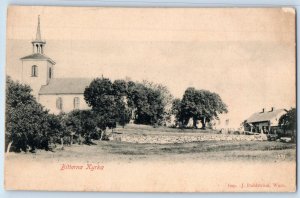 Västra Götaland Sweden Postcard Bitterna Church c1905 Unposted Antique