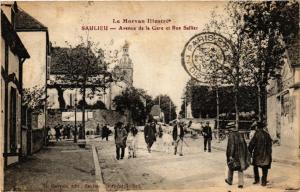 CPA Le Morvan Illustre - SAULIEU - Avenue de la Gare et Rue Sailler (586555)