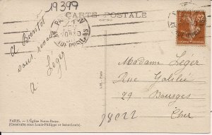 Paris, France, Notre Dame Cathedral by Moonlight 1908