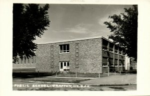 PC CPA US, ND, GRAFTON, PUBLIC SCHOOL, Vintage REAL PTOHO Postcard (b17149)