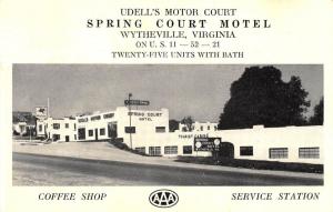 Wytheville VA Mobil Gas Station Coffee Shop Postcard