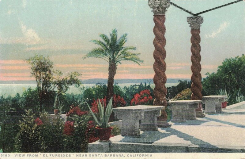 Circa 1907-15 El Fureides near Santa Barbara, California Postcard Detroit Pub.