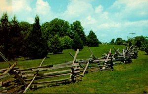 Kentucky Hodgenville Rail Fence In Lincoln Birthplace Historical Park