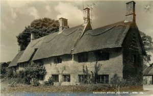 Postcard RPPC 1950s Sulgrave Northampton UK Thatched House 24-6350
