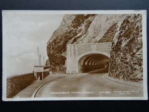 Wales Conway PENMAENBACH TUNNEL c1932 RP Postcard by Lilywhite