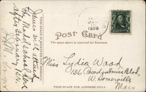 Aberdeen South Dakota SD Northern Normal & Industrial School c1910 Postcard