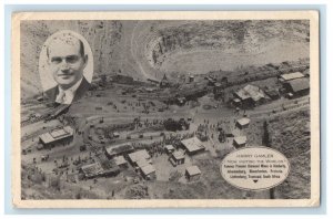 1938 Diamond Mine Harry Gamler South Africa Capetown Advertising Postcard