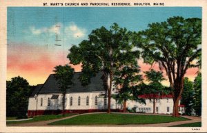 Maine Houlton St Mary's Church and {arochial Residence 1950