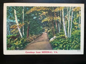 Vintage Postcard 1956 Greetings from Mineral Virginia