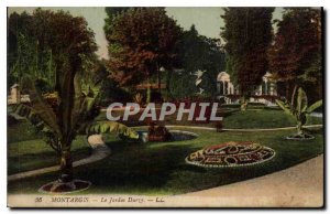 Old Postcard Montargis Garden Durzy