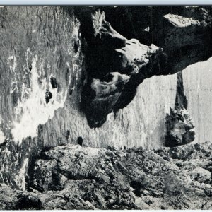 c1900s Pismo, Cal. Cable Bridge Shell Beach Postcard CA Cliff Horse Carriage A87