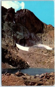 Postcard - The East Face of Long's Peak with Chasm Lake in Foreground, Colorado