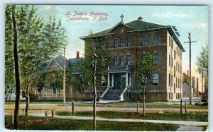 JAMESTOWN, North Dakota ND ~ ST. JOHN'S ACADEMY Stutsman County c1910s  Postcard