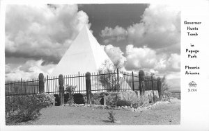 Postcard RPPC Arizona Governor Hunts Tomb Papago Park Frasher 23-3649