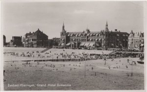 Vlissingen Grand Hotel Britannia Holland Old Postcard