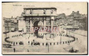 Old Postcard Marsilles Gate D & # 39Aix